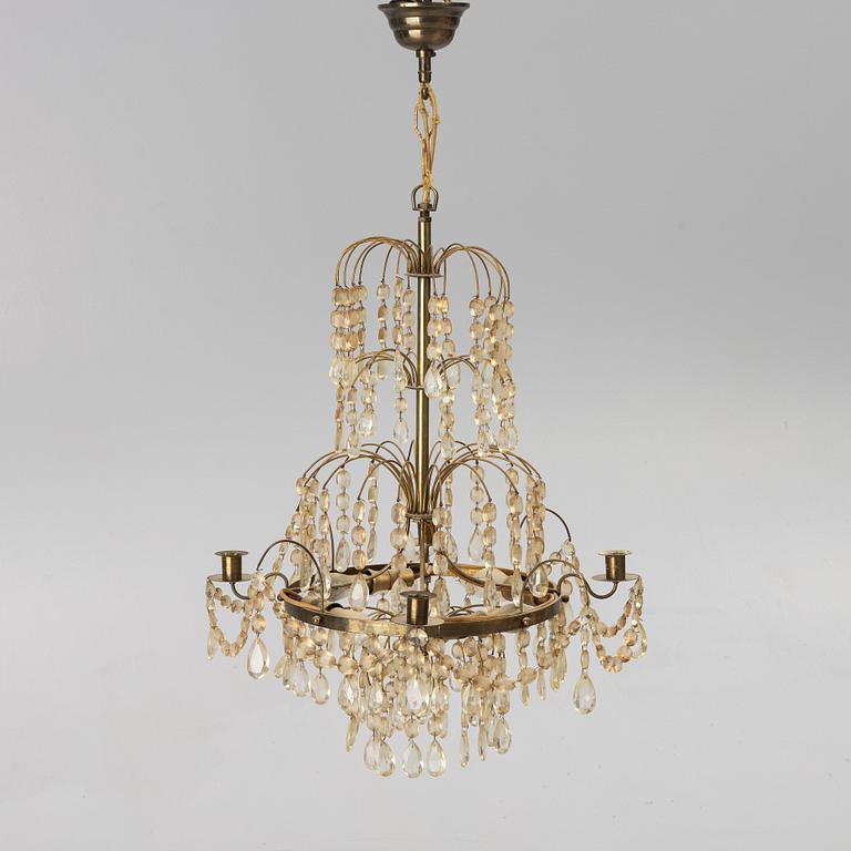 An early 20th century Gustavian style chandelier.