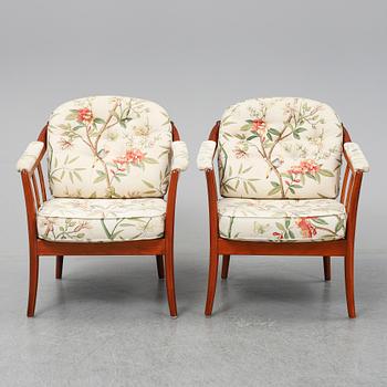 A pair of "Andorra" easy chairs from Bröderna Andersson, second half of 20th century.