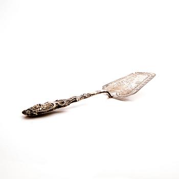 Fish slice, silver, Gabriel Dahlberg, Lund, 1879.