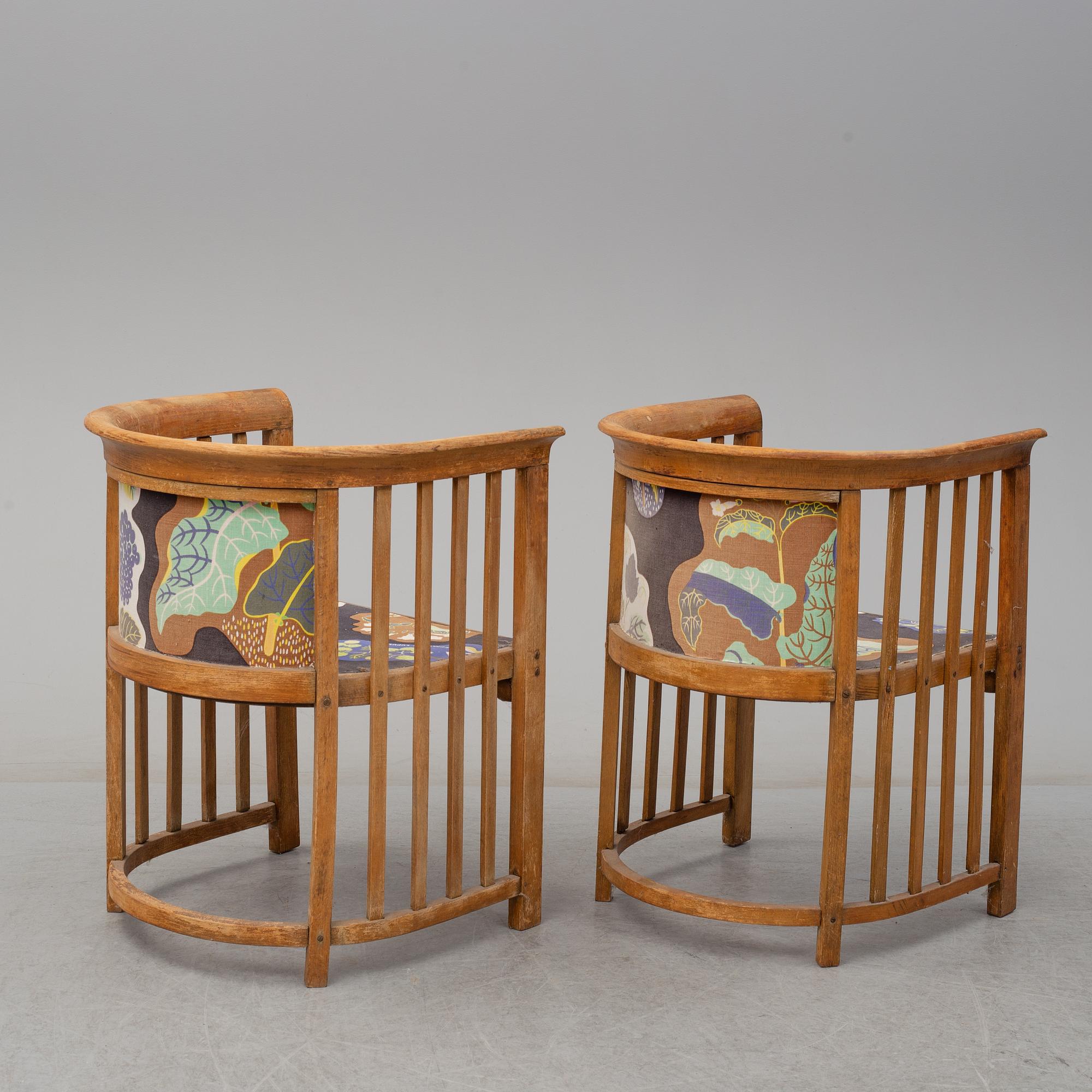 JOSEF HOFFMANN, soffgrupp, 9 delar, Jacob & Josef Kohn, Wien, Österrike tidigt 1900-tal.
