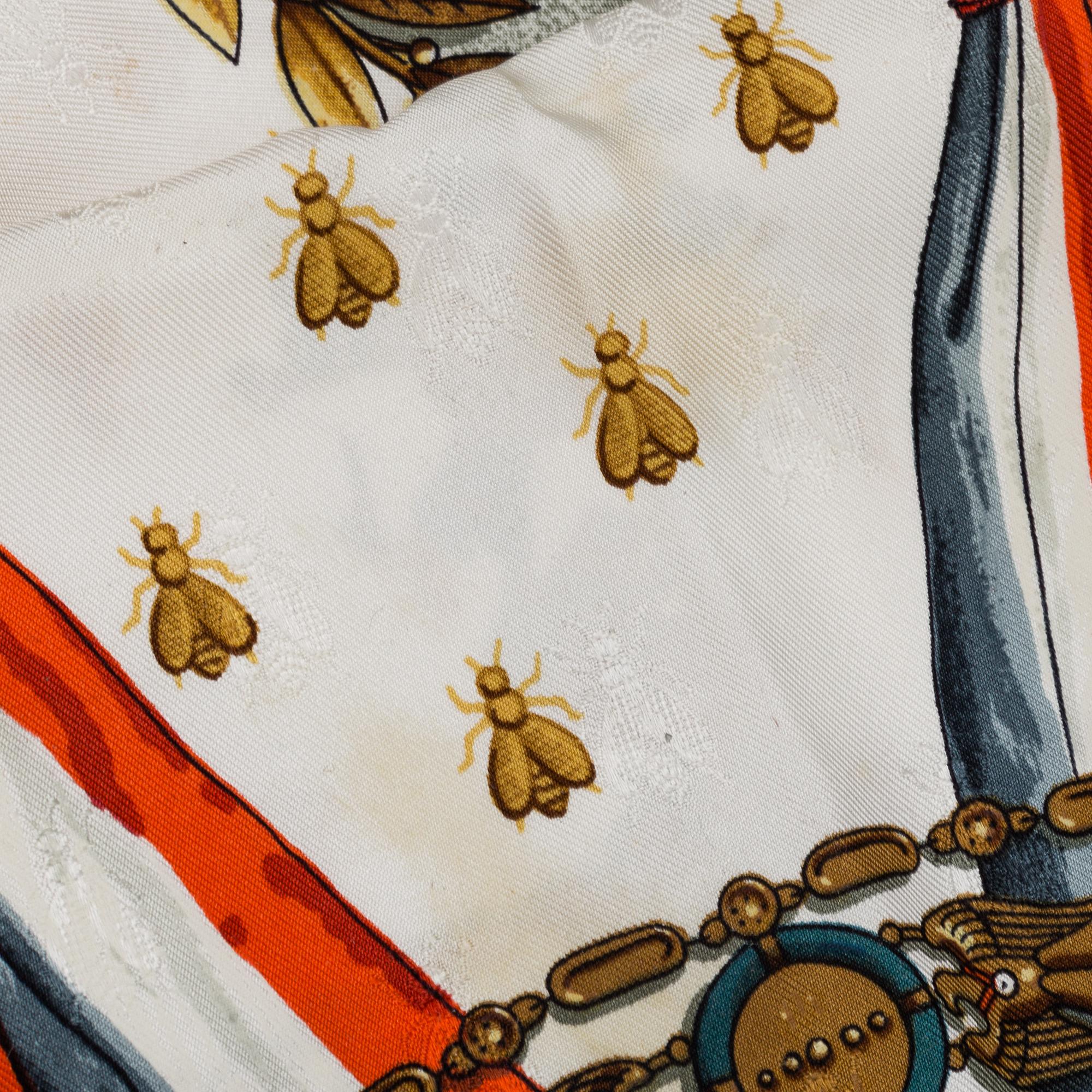 HERMÈS, a 'Napoléon' silk scarf.