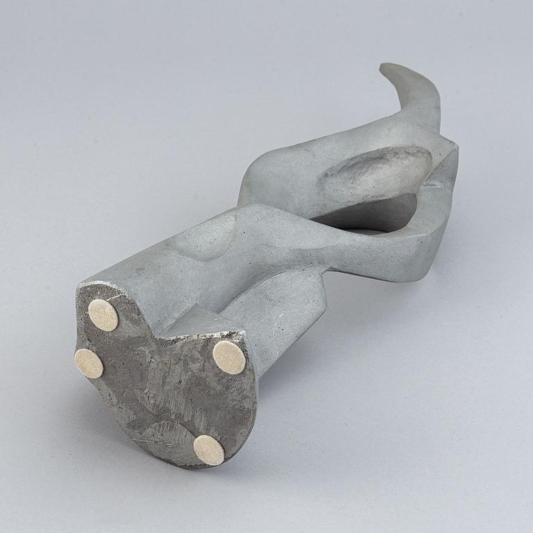 A JOHAN HELMER ZACKRISSON, "JACK ZAN" polished aluminium sculpture, signed.