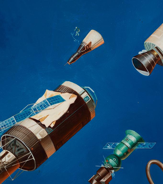 Erró (Gudmundur Gudmundsson), “All The Manned Space Vehicles” ur "Serie spatiale".