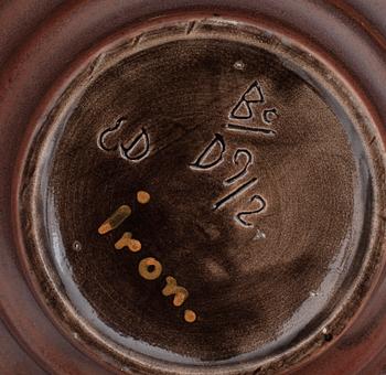 KULVAS, fajans, Edwald Dahlskog, Bobergs Fajansfabrik, Gefle 1930-43.