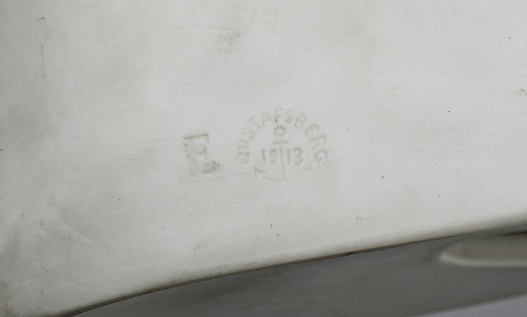 FIGURIN, parian, Gustavsberg, daterad 1913.