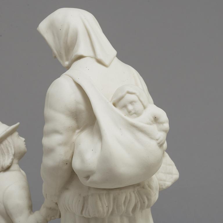 FIGURER, sex st, parian, Gustafsberg och Rörstrand, 1900-talets första kvartal.