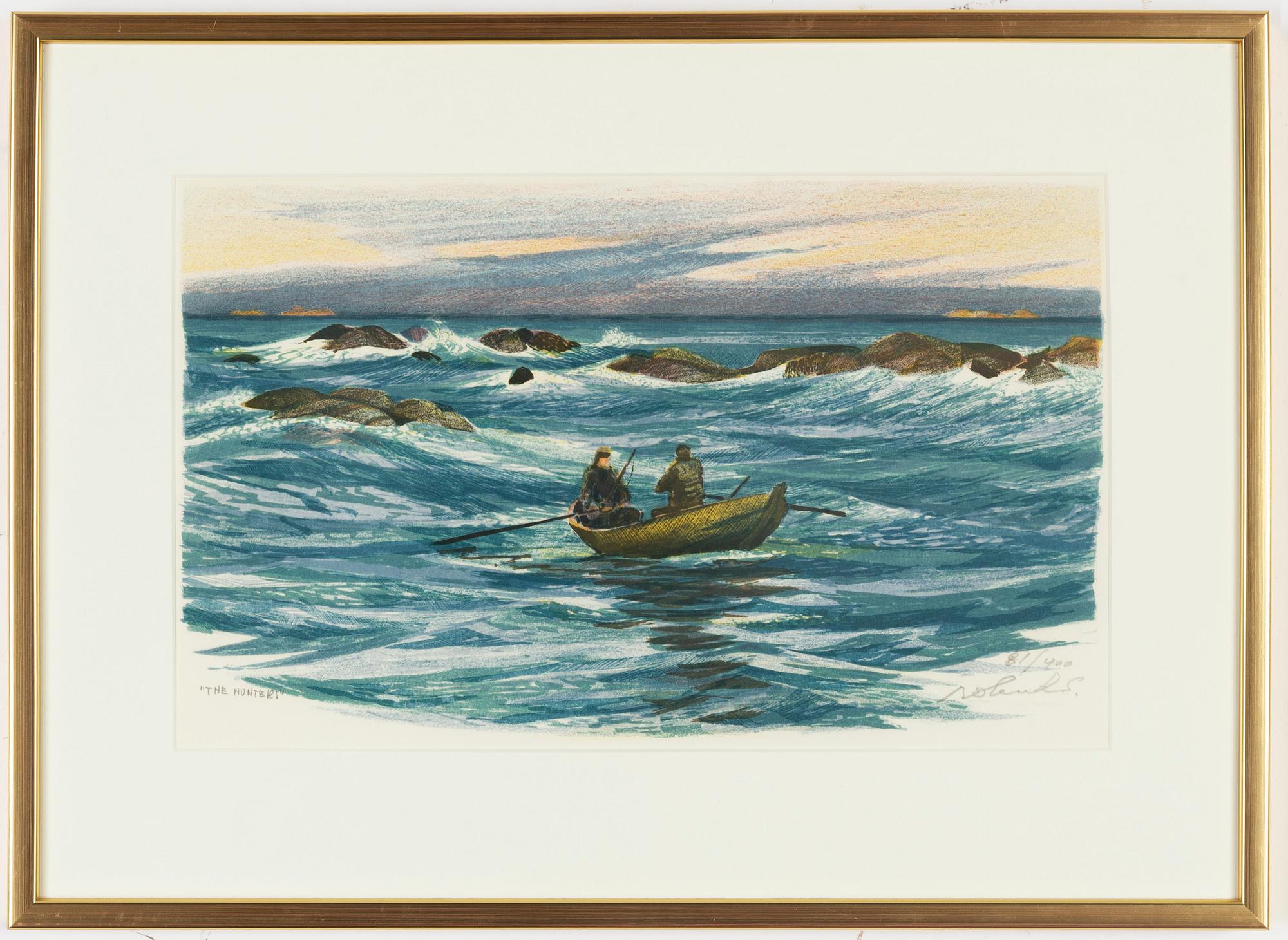 Roland Svensson, färglitografi, signerad och numrerad 81/400.