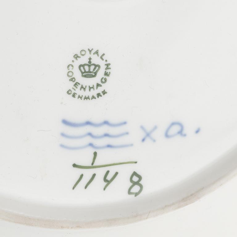 Royal Copenhagen, 76 porcelain service parts, 'Musselmalet Full Lace and Half Lace', Denmark.