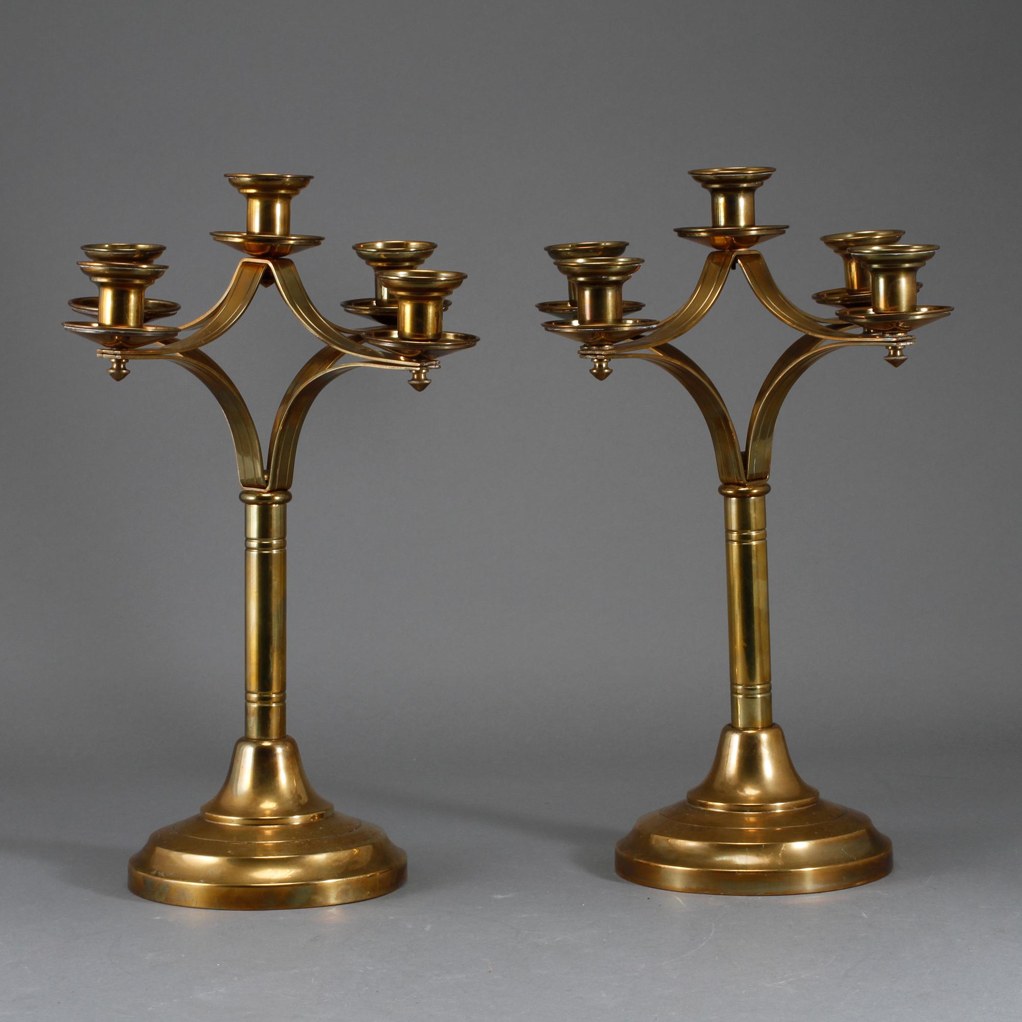 KANDELABRAR, ett par, 1900-talets första hälft.