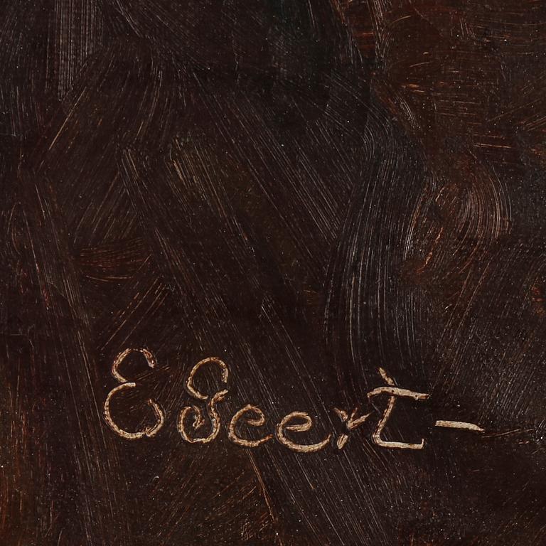 EDITH GEERT, olja på duk. Signerad.
