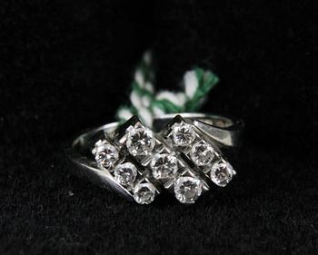 RING, 18K vg tot ca 0,60ct.