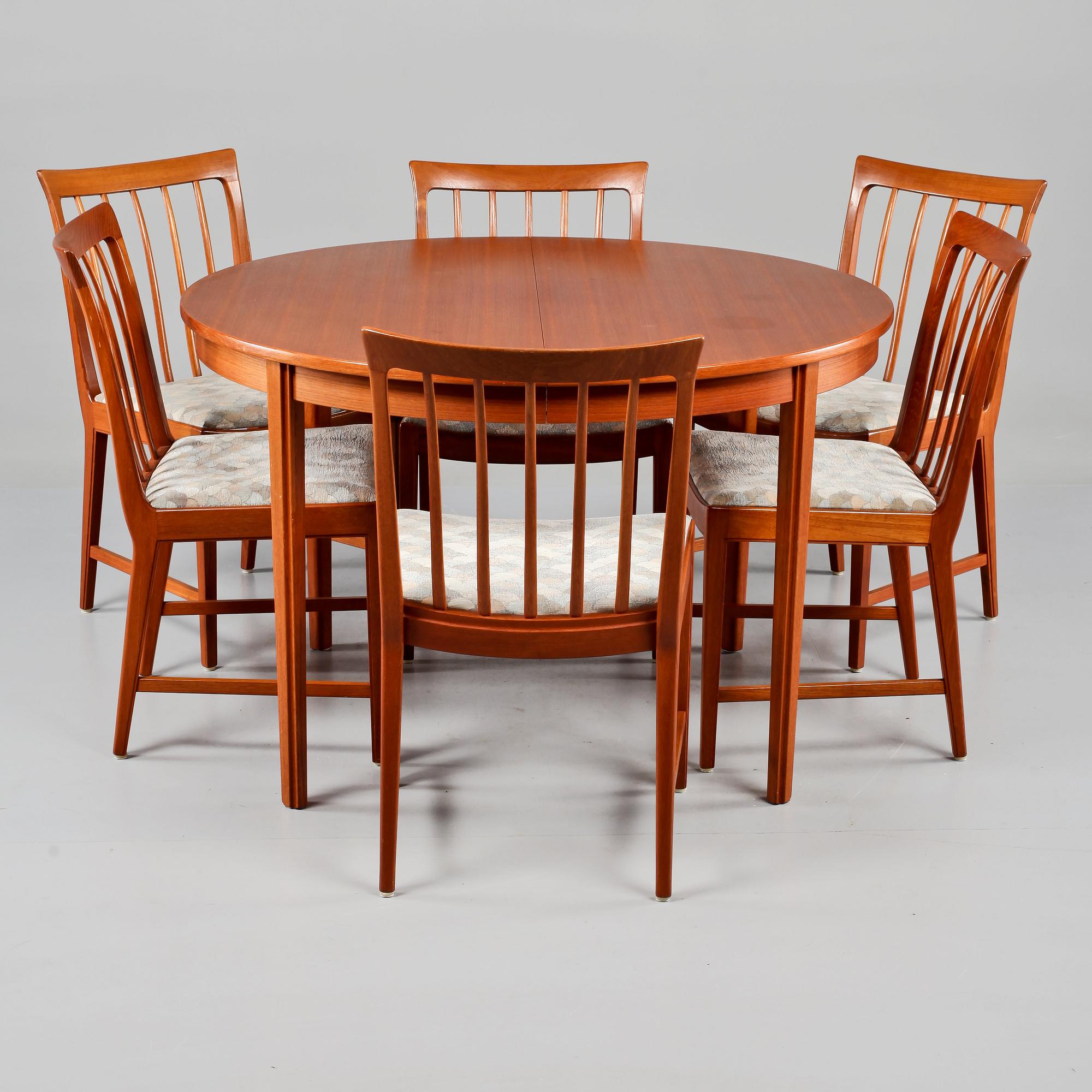 MATGRUPP, 7 delar, Bertil Fridhagen, Bodafors, 1960-tal.