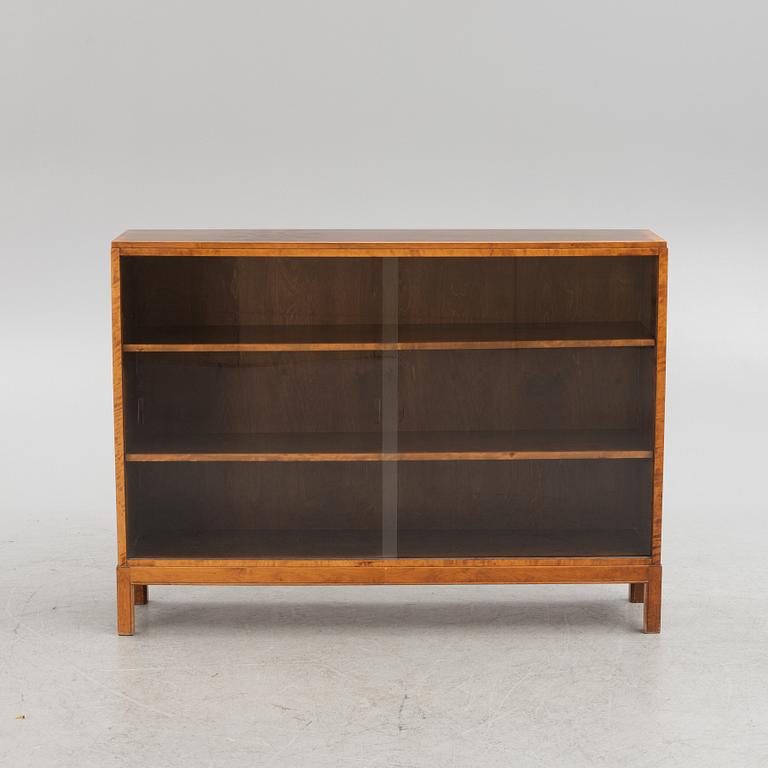 A birch bookcase, 1920's/30's.