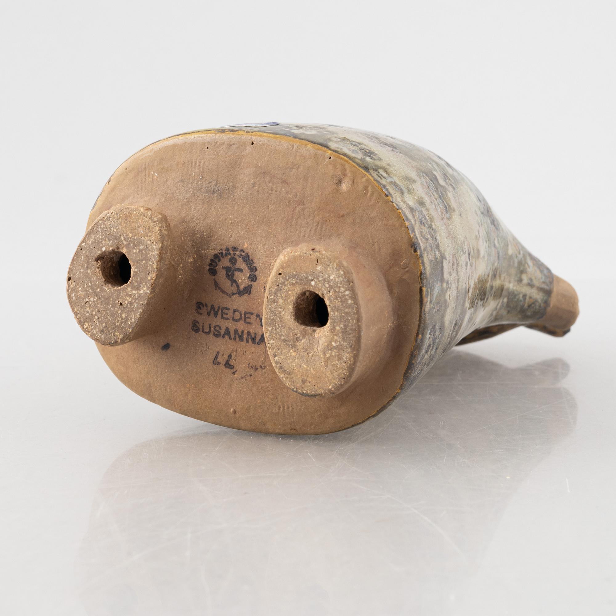 Lisa Larson, figurin, stengods, "Susanna", ur serien "Larsons ungar", Gustavsberg.