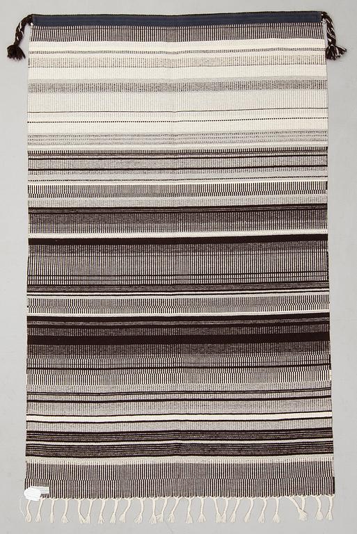 A Raanu 'Polar night' textile from Lapland designed by Elsa Montell-Saanio. Circa 214x133 cm.