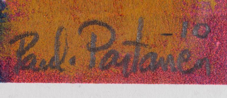 PAULI PARTANEN, blandteknik, signerad och daterad -10.