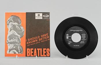 VINYLSINGLAR, 4 st, Beatles, 1960-tal.