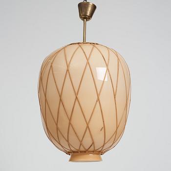 Harald Notini, taklampa, "modell 11555" Arvid Böhlmarks Lampfabrik, Stockholm 1940-tal.