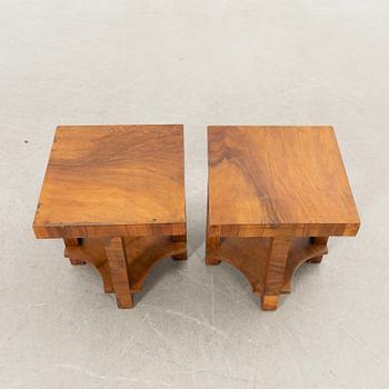 Coffee table/Nightstand, a pair, Art Deco, first half of the 20th century.