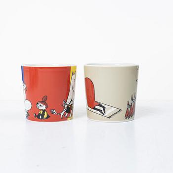 Arabia, ten Moomin mugs, Finland, 2002-2013.