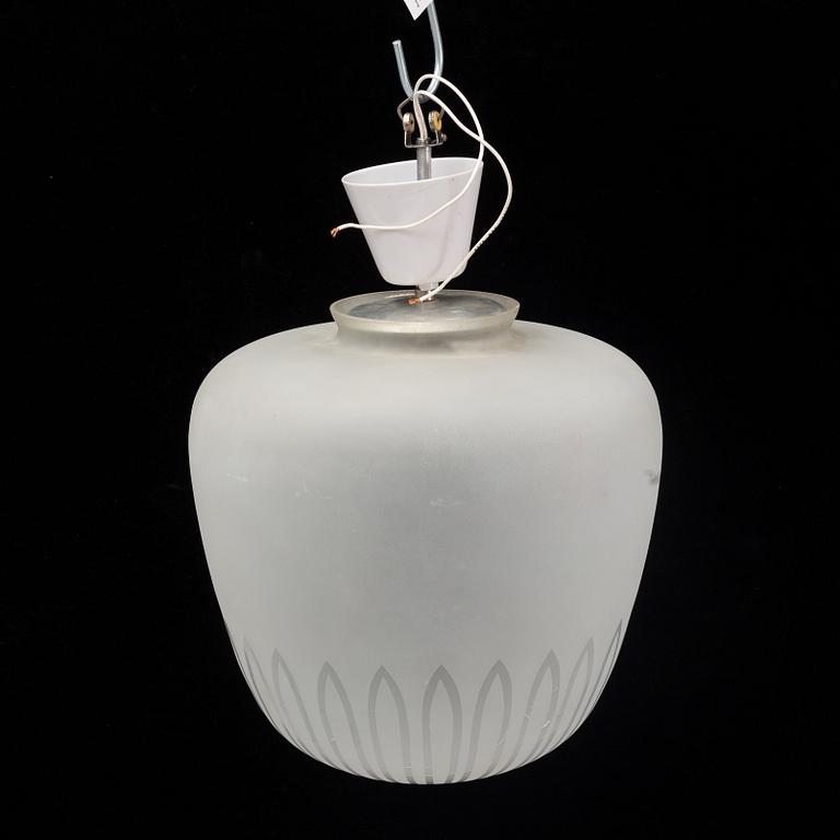 A 1940's Swedish Modern ceiling lamp.