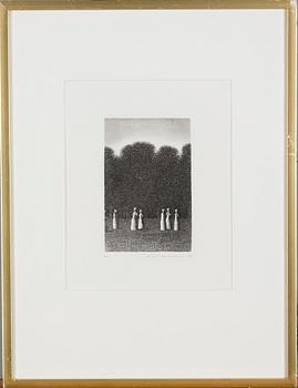 VÄINÖ ROUVINEN, etsning, signerad, daterad 1980 och numrerad E.A.