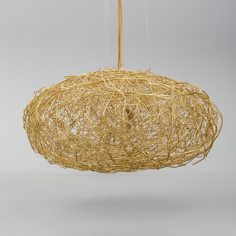 ENZO CATTELINI, 'Fil de Fer Ovale' ceiling light, Catellani & Smith.