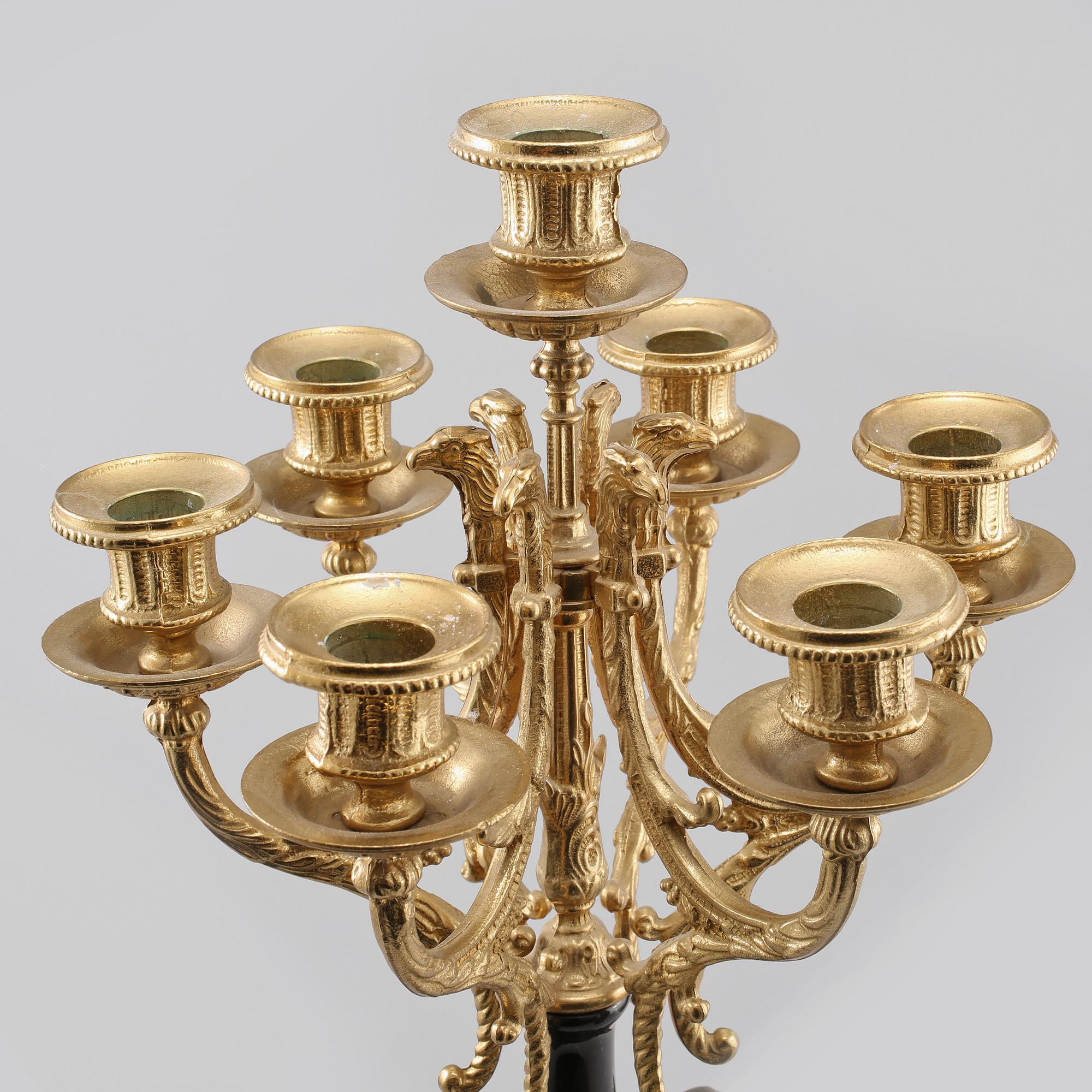 KANDELABER, Louis XVI-stil, 1900-talets slut.