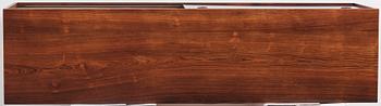 Finn Juhl, a rare wall mounted palisander sideboard, Bovirke, Denmark 1950s.