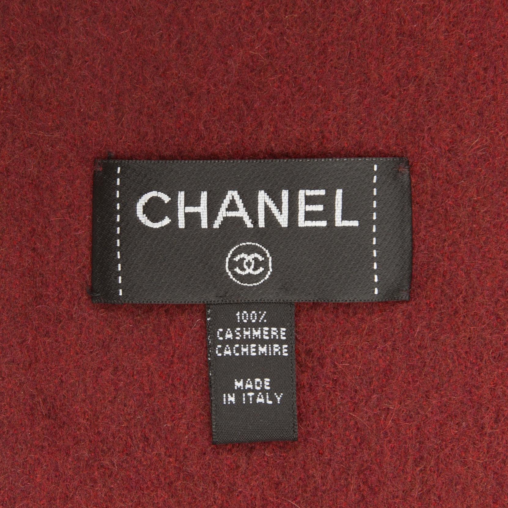 A cachmere shawl by Chanel.