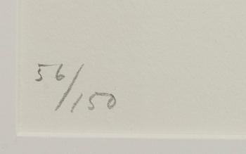 PETER HAHNE, two signed and numbered colour etchings.