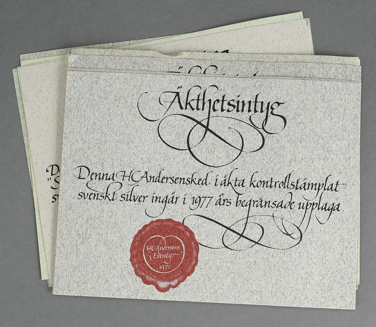 PARTI SILVER, 60 delar, inklusive 5 uppsättningar kaffeskedar, majoriteten Lidköping, mitten 1900-talets. Vikt ca 821 g.