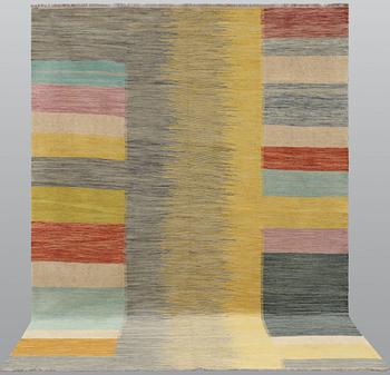 A Kilim carpet, modern design, approx. 296 x 200 cm.