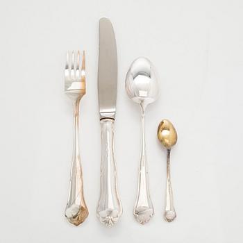 Aterinsarja, 48 osaa "Chippendale", hopeaa, Turku ja Hämeenlinna 1962-1991.