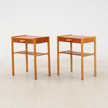 Bedside tables, a pair from the 1960s.