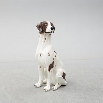 A late 20th century porcelain dog.