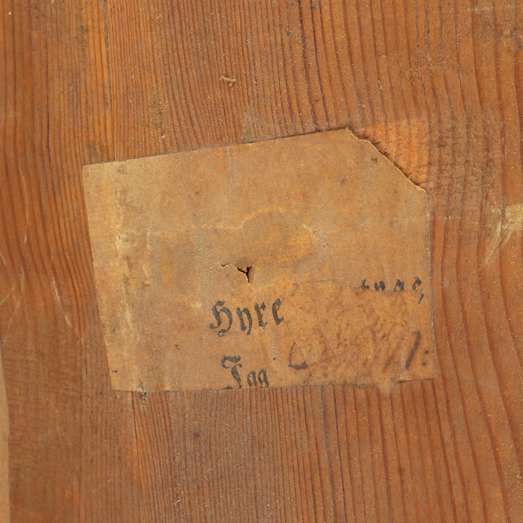 Spegel, empire, av Johan Martin Berg (spegelfabrikör i Göteborg 1803- ca 1837).