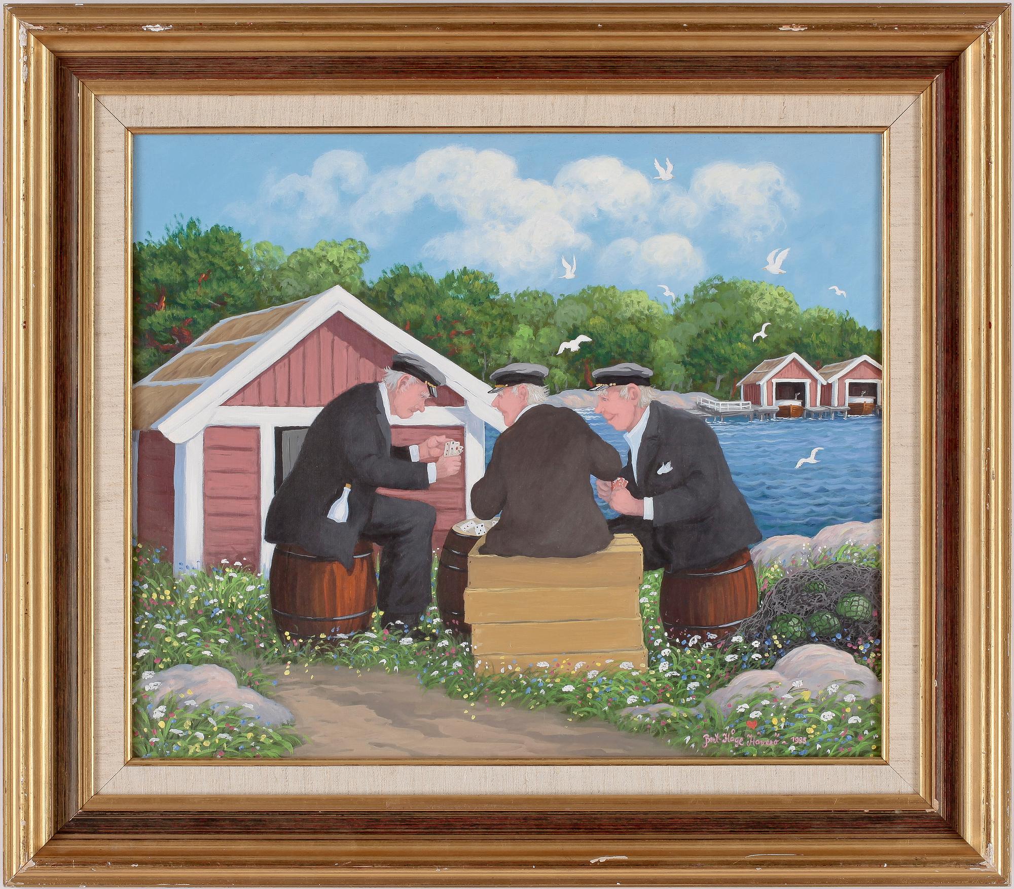 BERT HÅGE HÄVERÖ, olja på duk, signerad och daterad 1985.