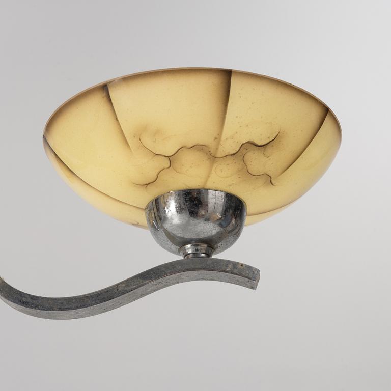 An Art Déco ceiling lamp, 1920's/30's.