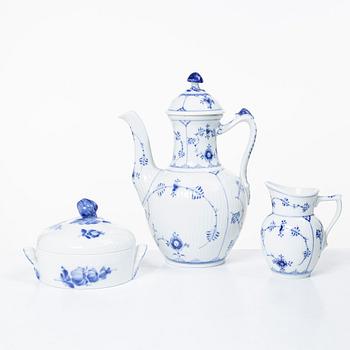 Royal Copenhagen, kaffeservis, 22 delar, "Musselmalet", Danmark.