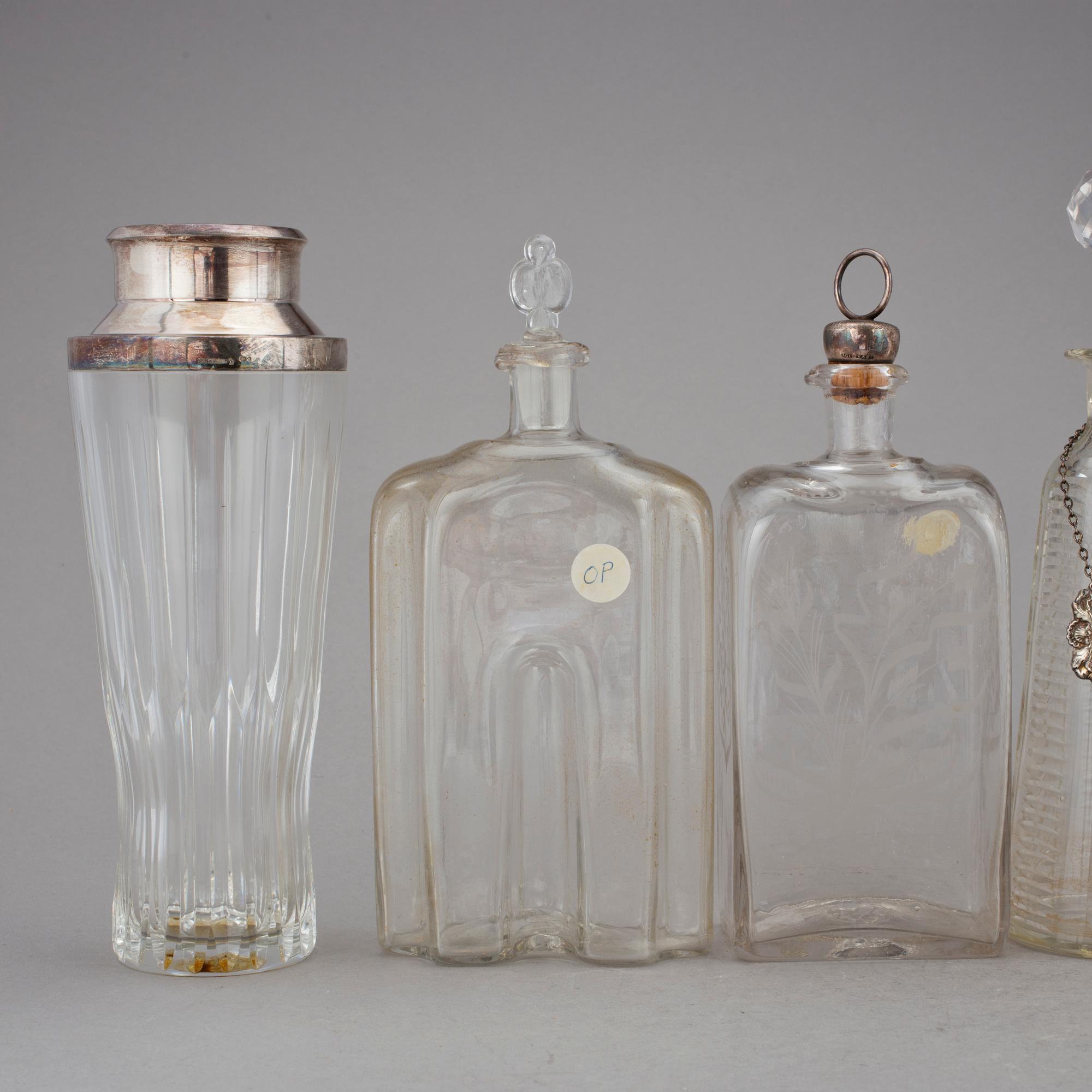 PARTI GLAS, 6 delar, delvis i silver, bland annat Hampton Utilities, Birmingham, 1969.