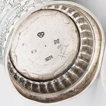 A Swedish silver beaker, marks of Olof Löfvander, Luleå 1812.
