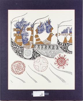 Max Walter Svanberg · SVANBERG, MAX WALTER. Grafiskt blad, sign o nr 178/200.