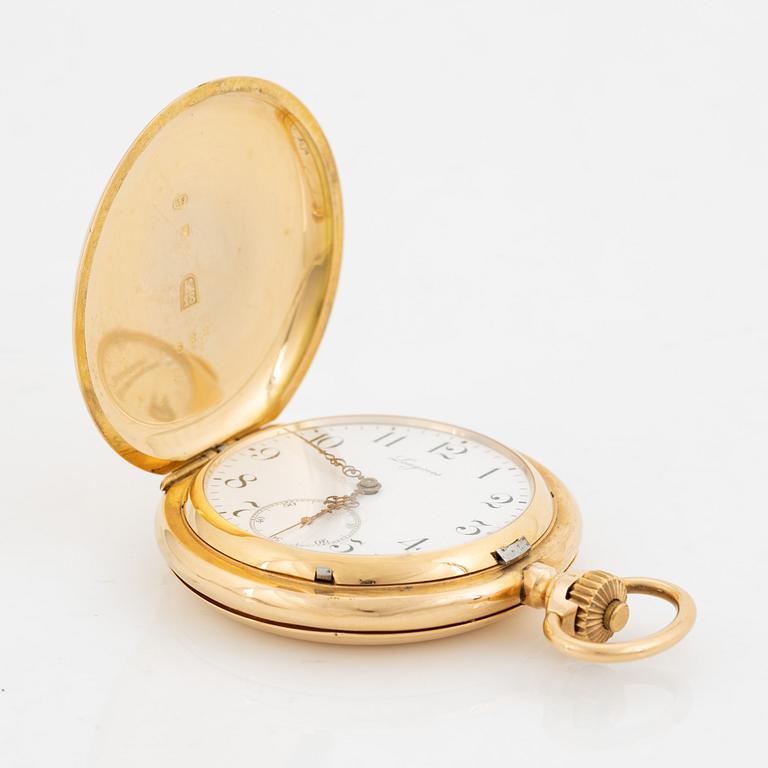 Longines, pocket watch, hunter, 55 mm.