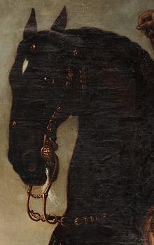 David von Krafft Hans ateljé, Karl XI till häst.