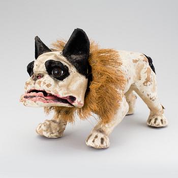 HUND, papier maché, Frankrike, omkring år 1900.