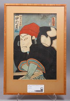 UTAGAWA KUNISADA (TOYOKUNI III), träsnitt.