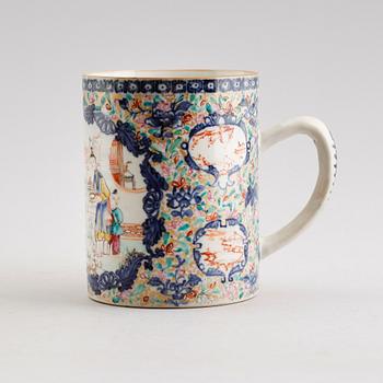 MUGG, kompaniporslin, Kina, Qianlong 1736-1795.