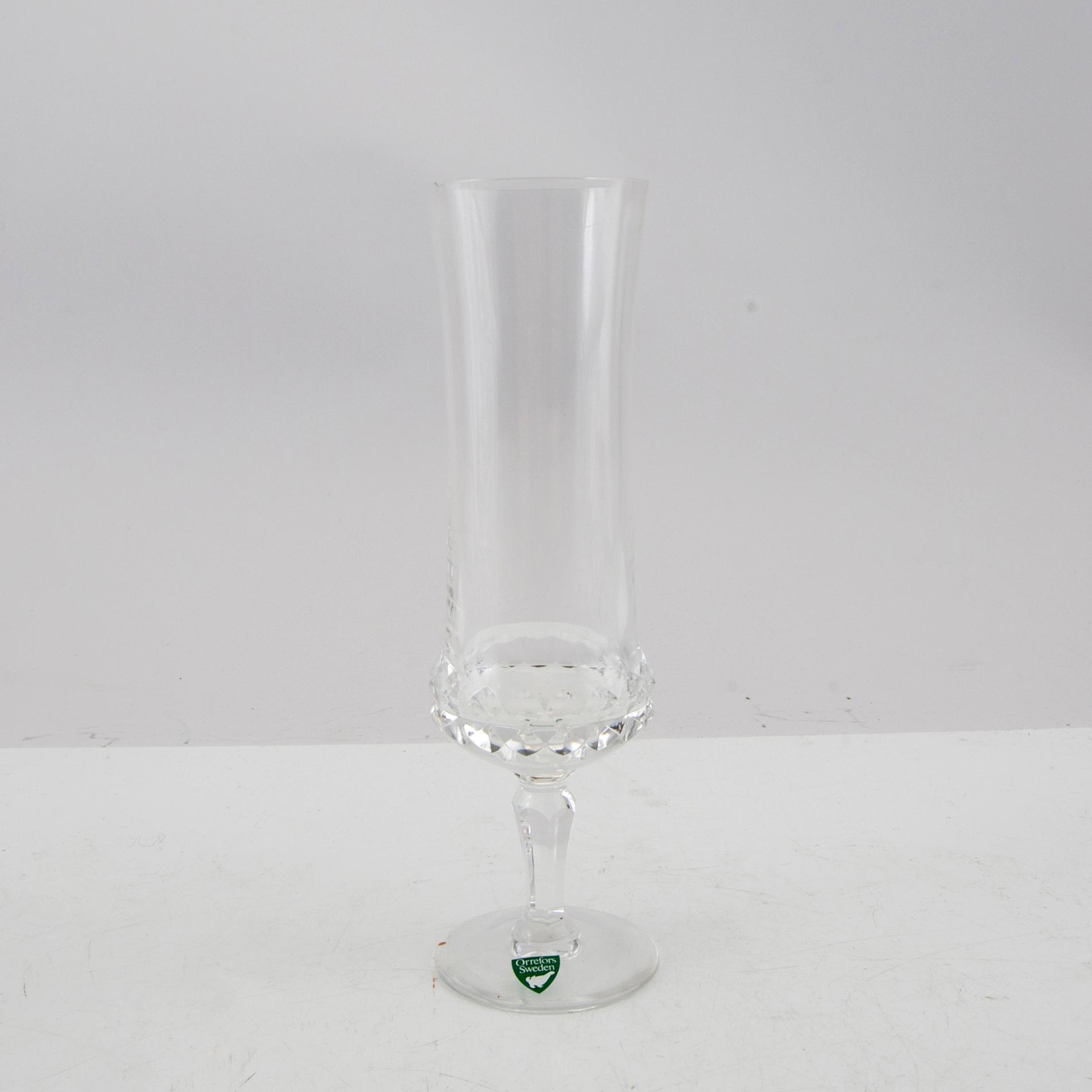 Ingeborg Lundin, servis 110 dlr  "Silvia" Orrefors.