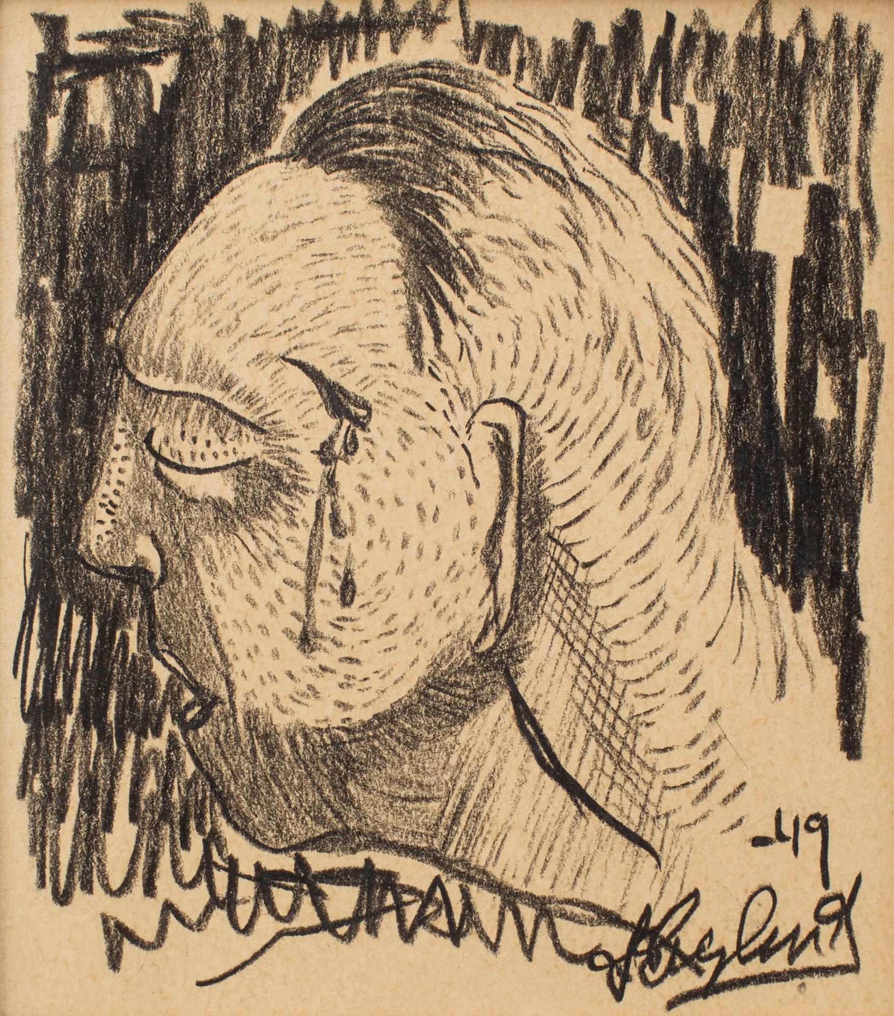 LARS ENGLUND, Pencil, 2, signed andc dated -49.